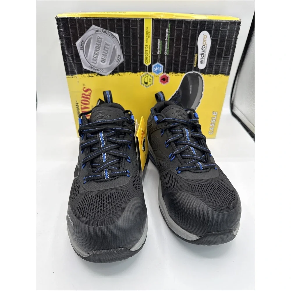 Herman Survivors Cassle Safety Work Shoes Composite Toe Size 8 New